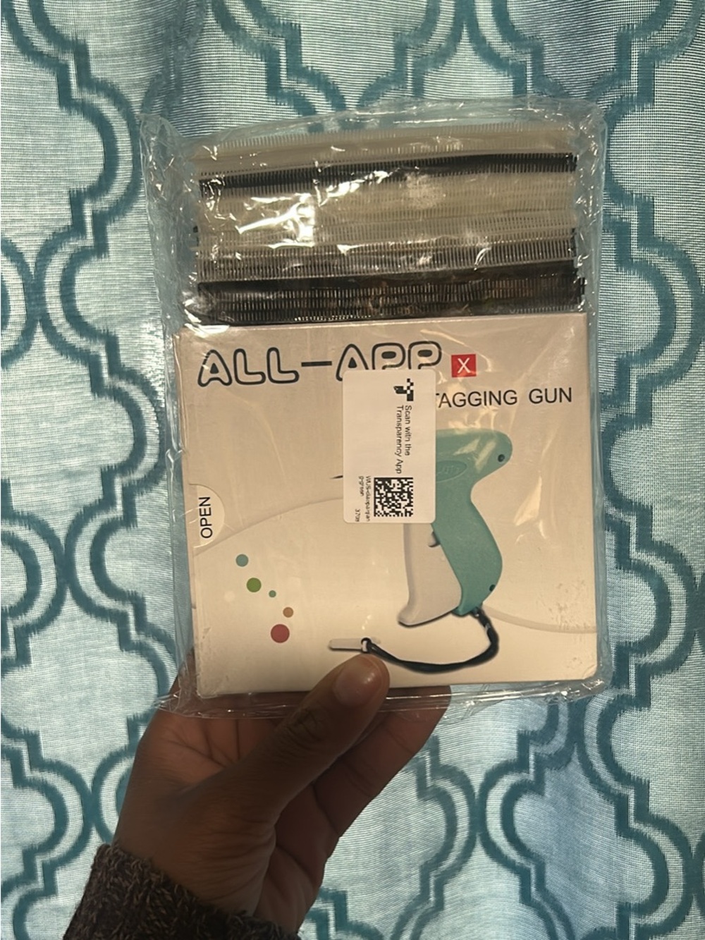 Teal Tagging Gun - Easy Garment Labeling